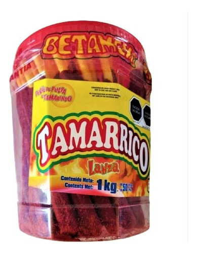 Tamarrico Betamex Tamarindo 1kg 50 Pzas