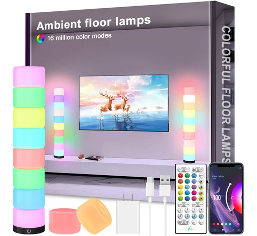 Lampara Pie Led Kantutoe Luz Esquina Color Rgb Que Cambia