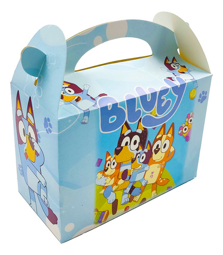 Caja Cajita Feliz Sorpresa X6 Unidades Bluey Perro Mascota