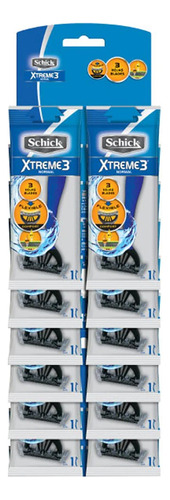 Máquinas De Afeitar Schick Xtreme 3 Normal (12 Unid)