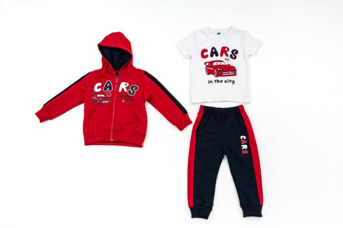 Conjunto De Cars Para Niño, Pants, Playera, Sudadera.