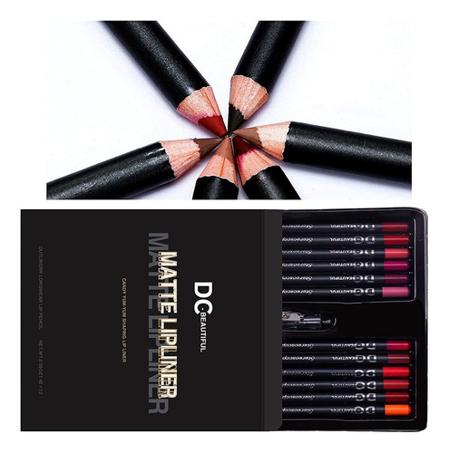 Dc-beautiful Juego De 12 Lápices De Labios De 12 Colores, Im