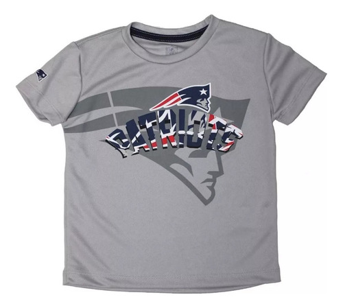 Playera Niño Nfl New England Patriots Poliester Manga Corta