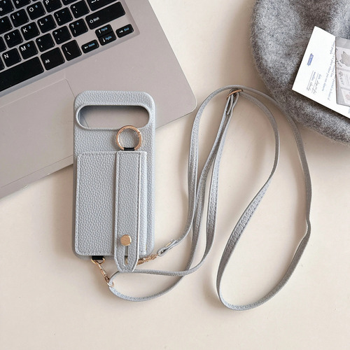 Funda De Piel Tipo Cartera Con Correa De Muñeca Con Tarjetero Para Google Pixel 9 8 7 6 Pro 8a 7a 6a 5g