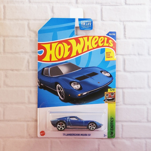 Hot Wheels '71 Lamborghini Miura Sv Blue Mainline 2022 Hcx02