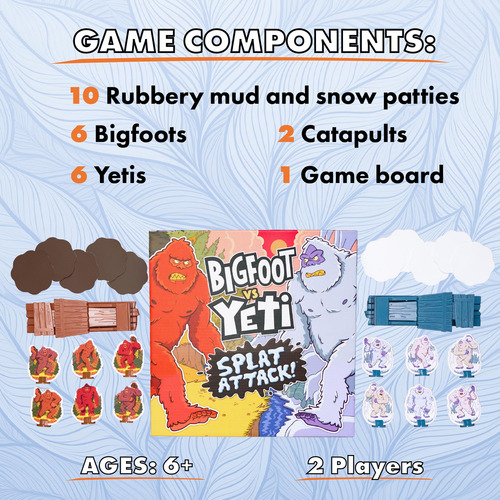 Juego Bigfoot Vs. Yeti Splat Attack Funny Cryptid Showdown 6