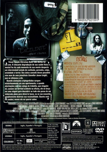 Dvd - O Operário - ( The Machinist )