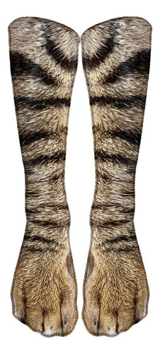 J 2 Pares De Medias Unisex Con Patas De Gato Y Perro Para