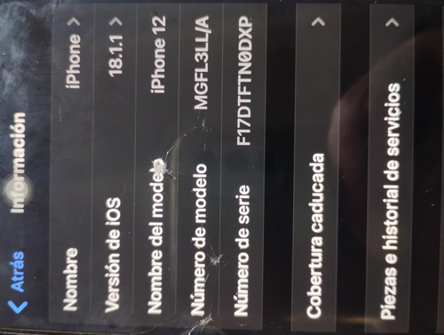 I-phone 12 64 Gb Batería Al 79 % Detalle En El Templado Negro (Usado)