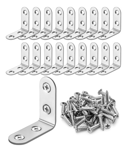 Bates- Soportes L, Paquete De 40 Con 160 S De 1.575pulgadax 