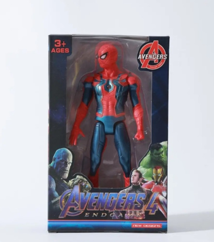 Hombre Araña, Figura Anime, 16 Cm Con Luz En Pecho Y Caja. 