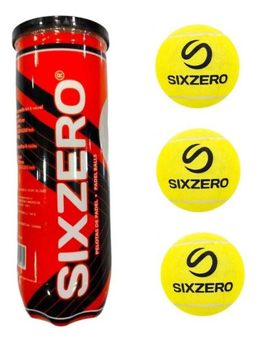 Tarro Pelotas De Padel Sixzero Classic 3 Unid