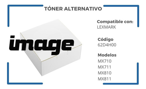 Tóner 62d4h00 Para Mx710 / Mx711 Lexmark (b&n)