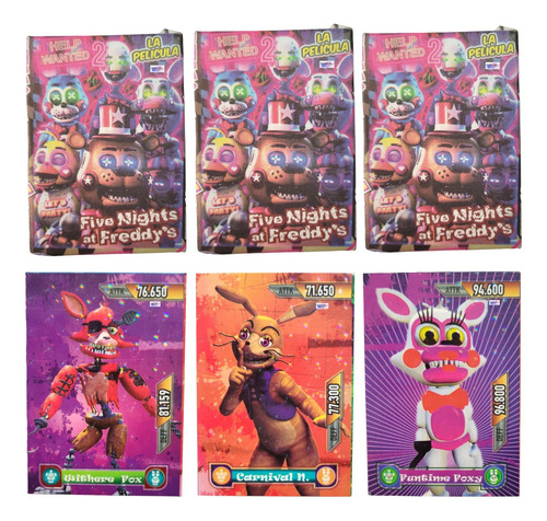 150 Cartas De Juego Coleccionables Five Night's At Freddy's