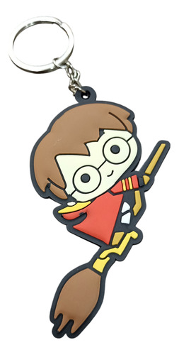 Llavero Harry Potter Goma Importado Chibi Sweet Escoba Harry Potter