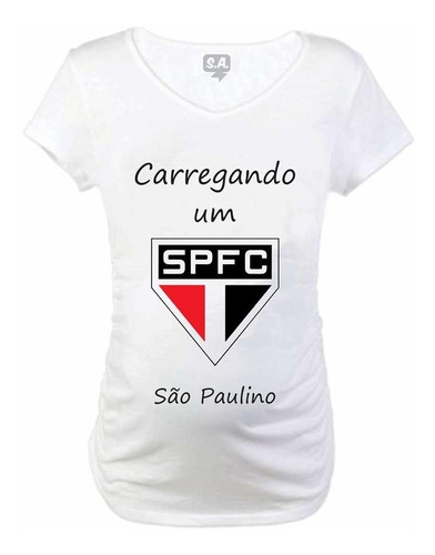 Baby Long Blusa Gestante Carregando São Paulino São Paulo 