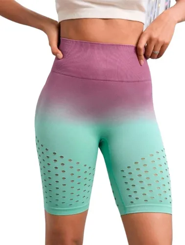 Biker Short Deportivo Push Up - Rosa Verde Ref. 4090