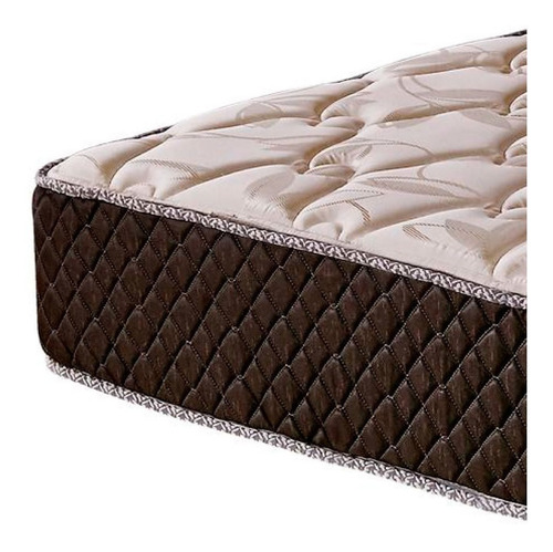 Colchón 1 plaza de espuma Cannon Espuma Exclusive beige y marrón - 80cm x 190cm x 25cm