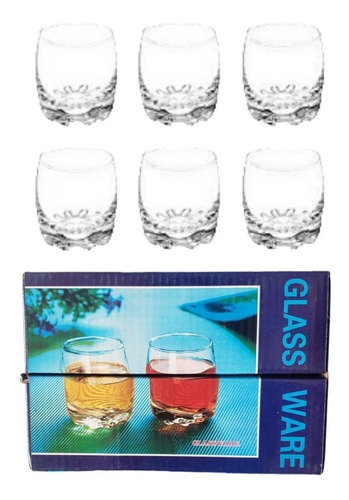 50 Vaso Tequilero Muela De Vidrio Cristal 70 Ml - 50 Piezas
