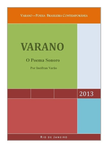 Varano: O Poema Sonoro, De Ineifran Varão. Série Não Aplicável, Vol. 1. Editora Clube De Autores, Capa Mole, Edição 1 Em Português, 2013