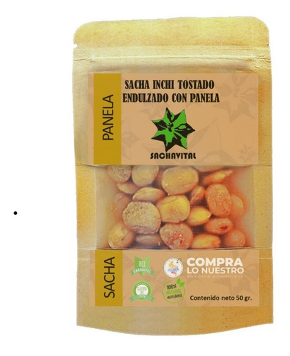 Sacha Inchi Tostado Con Sal 50gr. - Unidad a $5525