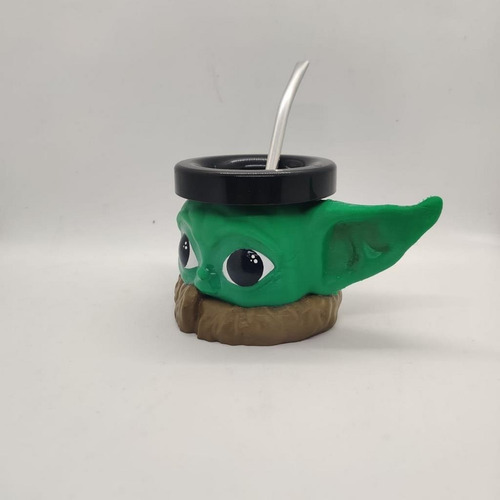 Mate Baby Yoda Impreso En 3d