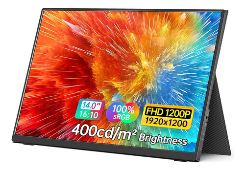 Monitor Portátil Mnn De 14 Pulgadas Fhd 1920 * 1200p Usb C H
