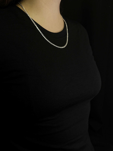 Cadena Dije Plata Fina 925 Estilo Cubana Barbada Para Mujer 50 Cm De Largo 3 Mm Calibre 100 Collar Ideal Para Regalar En Ocasiones Especiales Como Cumpleaños Momentos Especiales