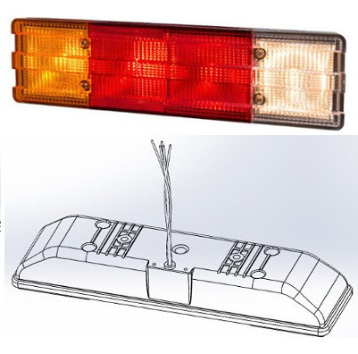 Faro Trasero Tipo Mercedes Benz 1215 Ford Cargo Sin Ficha De