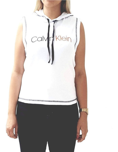 Blusa Regata Calvin Klein Underwear Com Capuz Rico33