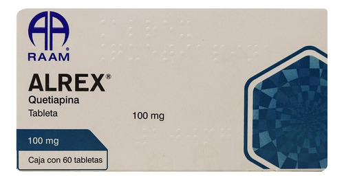 Alrex Quetiapina C/60 Tabs 100mg Raam