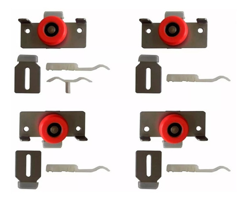 Imagen 1 de 5 de Kit Y Guia Para Sistema De Closet Sin Freno