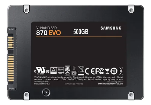 ひかり様 Samsung 870 EVO 500GB SATA 2.5インチ Solid State Drive Samsung 870 Evo Sata 500gb 2.5'' Black