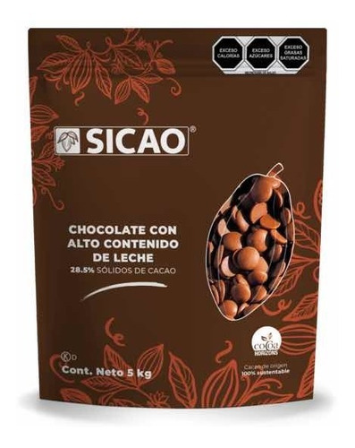 1 Kg Chocolate Leche Callebaut Sicao Reposteria Chef