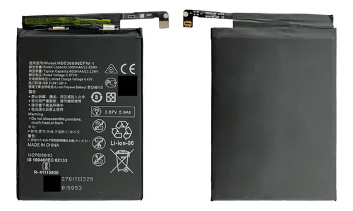 Bateria Compatible Con Huawei Nova Y70 Mga-lx3 Hb536896efw-1