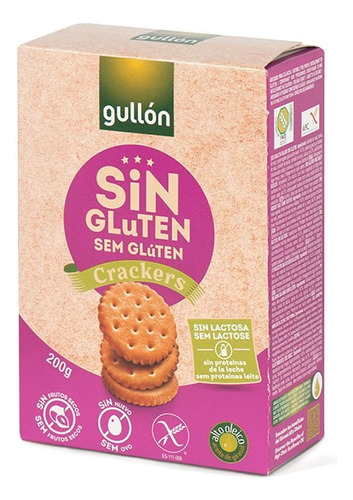 Galleta Gullon Sin Gluten Crackers X 200g