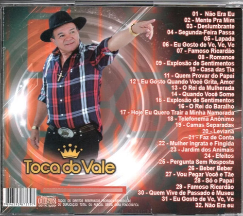 Cd Toca Do Vale - Tour São Paulo 2014