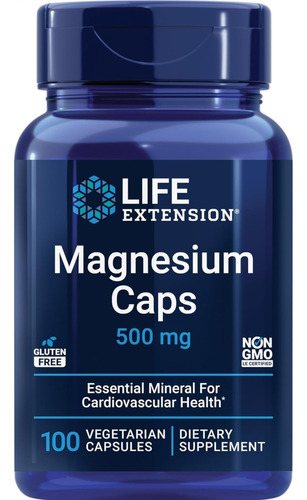 Life Extension Cápsulas Vegetarianas De Magnesio, 100 Und, 
