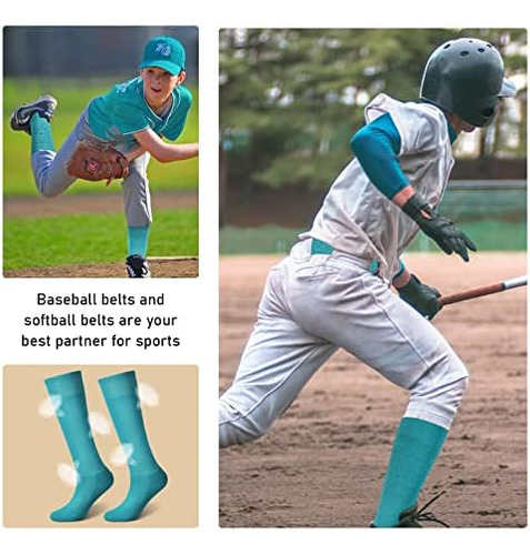 Zhanmai Combo De Calcetines Y Cinturón De Béisbol, Calcetine