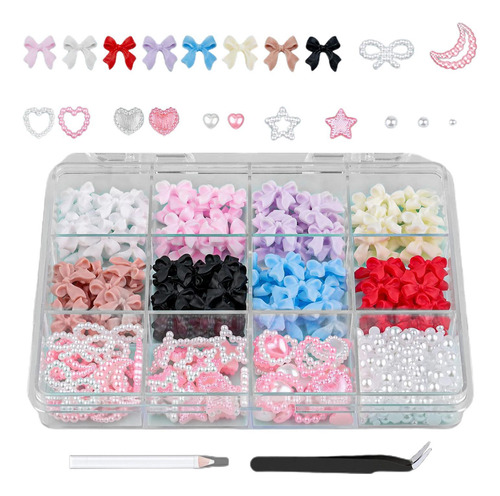 Juego De Dijes Para Uñas Decoración De Uñas Con Lazo De Uñas