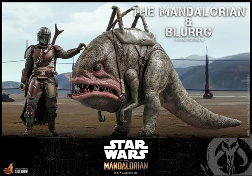 Hot Toys Mandalorian & Blurrg Sixth Scale Set Figuras