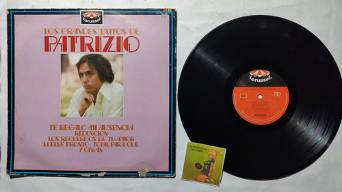 Patrizio Los Grandes Exitos De Patrizio Lp De Coleccion