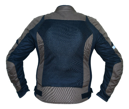 Chamarra Moto Punto Extremo Racer Impermeable Con Ec2 Marrón Lisa M