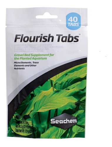 Seachem Flourish Tabs 40 Tabletas Fertilizante Plantas