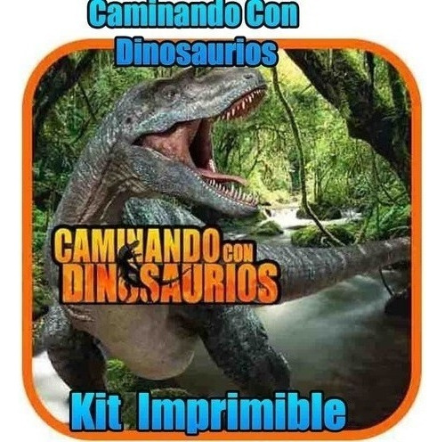 Kit Imprimible   Fiesta De Caminando Con Dinosaurios