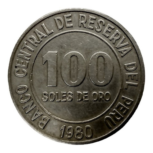 Antigua Moneda 100 Soles 1980 Perú Colección