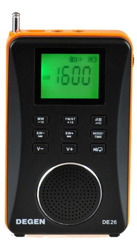 Radio Degen De26 3 In 1 am Fm Onda Corta Sd Mp3 Recarga §