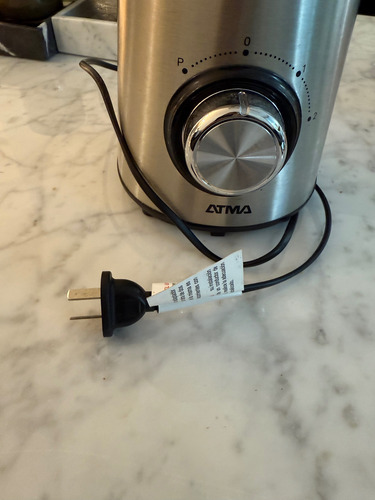 Licuadora De Vaso Atma Pro Li8450ap 500w Jarra Vidrio Inox Plateado (Usado)