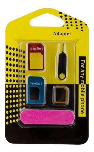 Kit Adaptador Herramienta Para Tarjeta Celular 4 En 1
