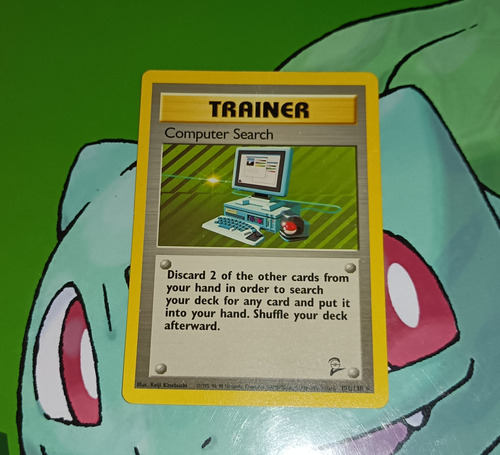 Carta Pokémon Computer Search 2da Edición, Original